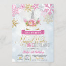 Search for winter wonderland unicorn invitations Magical