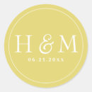 Search for typography wedding stickers Monogrammed