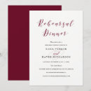 Search for marsala rehearsal dinner invitations Modern