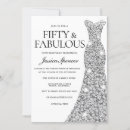 Search for silver 50th birthday invitations Party
