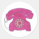 Search for telephone stickers Pink
