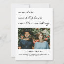 Search for wedding announcement cards Change of plans