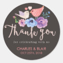 Search for love birds wedding stickers Floral