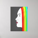 Search for rainbow canvas prints Woman