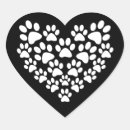 Search for white paw stickers Heart