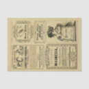 Search for vintage advertising tissue paper Newsprint