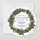 Search for green seasonal invitations Mistletoe