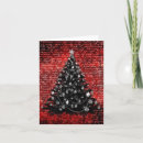 Search for black and red christmas cards Unique