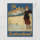 Search for vintage ski postcards Winter