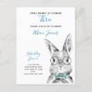 Search for turning three invitations Black and white