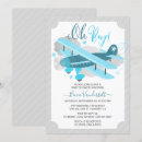 Search for vintage aeroplane baby shower invitations Clouds
