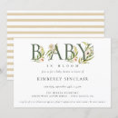Search for tea party baby girl shower invitations Baby in bloom