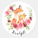 Search for girl fox stickers Baby shower
