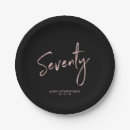 Search for 70th birthday plates Rose gold