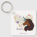 Search for unicorn design key rings Licensed afro unicorn