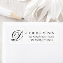 Search for initial d return address labels Initials