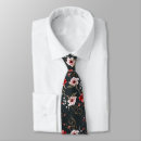 Search for black and red flower ties Retro