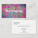 Search for perfect business cards Pink