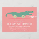Search for alligator baby shower invitations Green