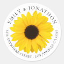Search for sunflower return address labels weddings Modern
