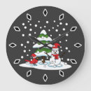 Search for fall winter clocks Snowman
