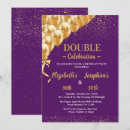 Search for dual birthday invitations Twin