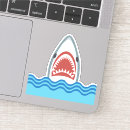 Search for shark attack stickers Sharks