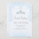 Search for baby blue sweet 16 invitations Sparkle