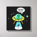 Search for aliens canvas prints Science
