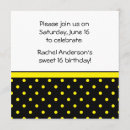 Search for black white yellow invitations Celebration
