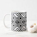 Search for black and white diamond mugs Mid century modern
