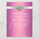 Search for diamond and pearls sweet 16 invitations Pink