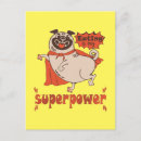 Search for funny dog saying postcards Pug