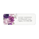 Search for purple flower return address labels Lavender