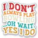 Search for bowling stickers Modern