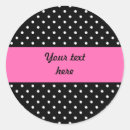 Search for black polka dot pattern stickers White