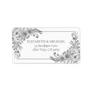 Search for fall floral return address labels Simple