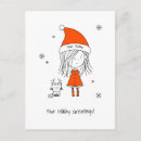 Search for christmas cartoon postcards Cat