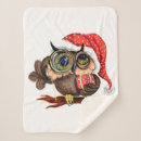 Search for christmas owl blankets Bird