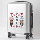 Search for girl on bicycle stickers Paris