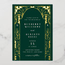 Search for black green gold wedding invitations Elegant