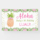 Search for luau birthday banners Aloha