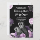 Search for owls save the dates Gothic