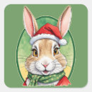 Search for funny rabbit stickers Xmas
