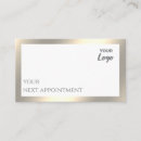 Search for beauty appointment cards Simple