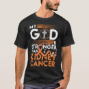 Search for stronger than cancer tshirts God