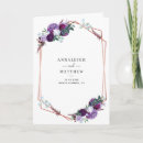 Search for purple and rose gold wedding invitations Floral