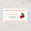 Search for fruity business cards Cherry