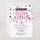 Search for black hot pink bridal shower invitations Trendy