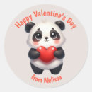 Search for valentine panda stickers Kids